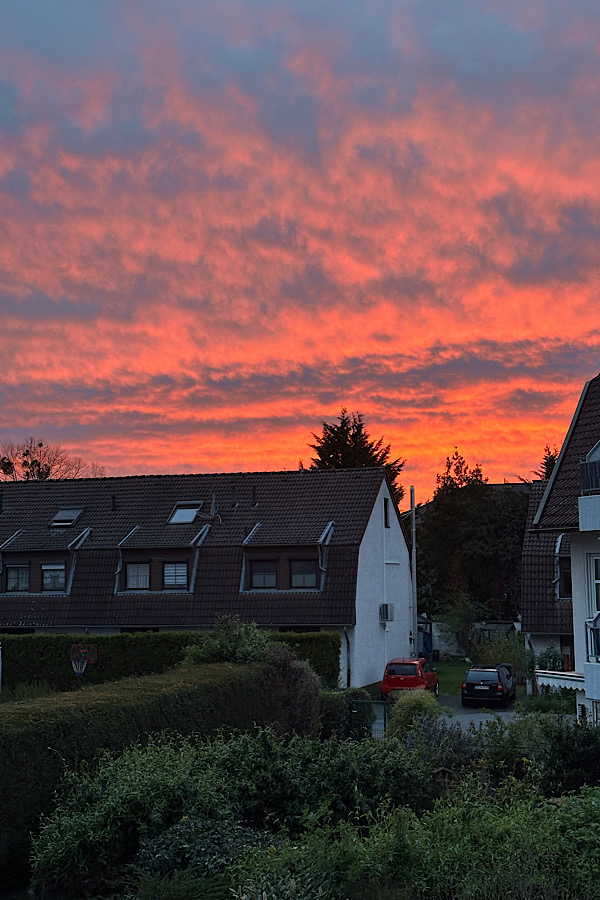 roter Abendhimmel