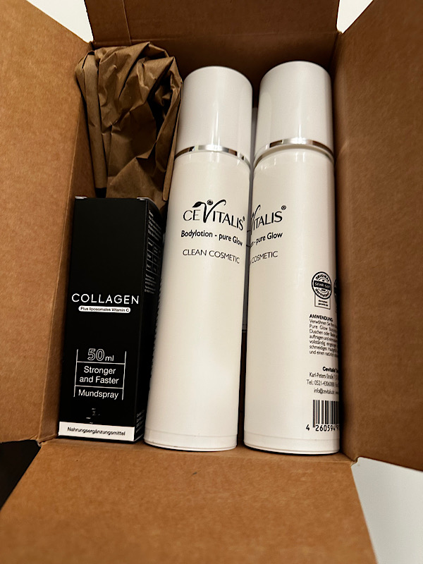 Body Lotion und Collagen zum Sprühen im Paket